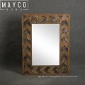 Mayco Antique Vintage Decor Wall Mounted Dressing Wooden Framed Mirror